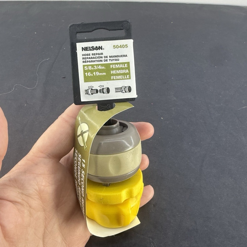 854054-1001 Composite Fit Hose Repair 5/8-Inch and 3/4-Inch Female  Yellow